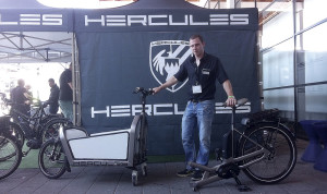 Teilbar sind andere Cargo-Bikes auch. Neu beim Cargo von Hercules ist die Nutzbarkeit des Vorderteils als Einkaufswagen.
